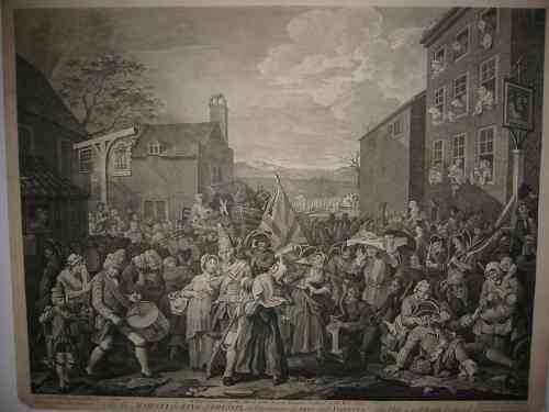 WILLIAM HOGARTH (after)  A Representation of the March of the Guards toward Scotland in the Year 1745